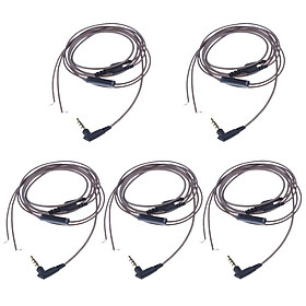 5Pack 3.5mm Plug Update Cable Audio Cord Replacement for iPhone Samsung DIY