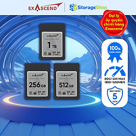 Thẻ nhớ Exascend Essential PRO CFexpress 4.0 Type-A Hàng chính hãng