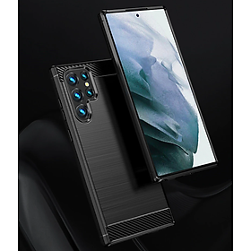 Ốp lưng chống sốc Vân Sợi Carbon cho Samsung Galaxy S22 Ultra - hàng nhập khẩu