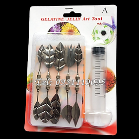 Mua Bộ 10 dụng cụ làm rau câu 3D - Bộ A - Tặng kèm xi lanh – Mã số 1010