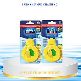 2 vỉ tinh dầu khử mùi máy rửa chén bát Finish
