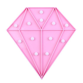 Led Night Light Diamond Shaped Decorative Night Lamp Nightlight Desktop Bedside Light