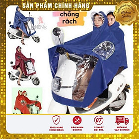 Mua Áo Mưa 2 Đầu Phản Quang Đi Xe Máy Vải Dù  Ép PVC Chống Rách Có Kính Che Trước Mặt | (HK2)
