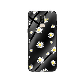 Ốp Lưng Kính Cường Lực cho điện thoại Samsung Galaxy J8 - Cúc Họa Mi 01 - Hàng Chính Hãng