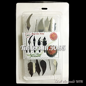Bộ 10 dụng cụ làm thạch rau câu 3D – Set 5 – Bộ làm hoa cúc xoay - Tặng kèm kim nhụy – Mã số Q 1390