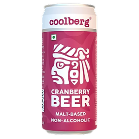 Hình ảnh Coolberg nước trái cây vị nam việt quất nước uống có ga Coolberg Cranberry Non Alcoholic 300ml