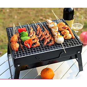 Mua Bếp Nướng Than Hoa  Than Củi Vuông Xếp Gọn