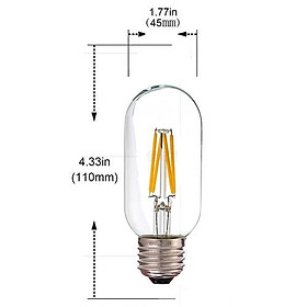 Mua Bóng đèn LED Edison T45 4w đuôi e27sáng vàng  ánh sáng êm dịu  thân thiện mô