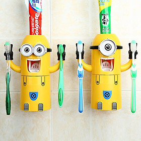 Giá Đỡ Bàn Chải Và Nhả Kem Đánh Răng Hình Minion Dễ Thương - Hàng Loại 1 - Chính Hãng MINIIN