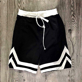 Quần Short V Màu Đen / Trắng / Đỏ Unisex