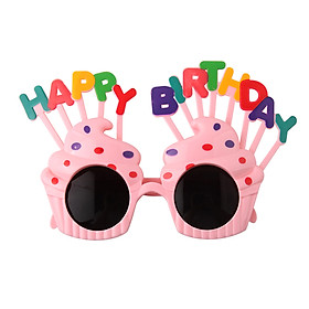 Mini Birthday Party Glasses Decoration Cute Eyeglasses Frame Portable for Kids Children A-dult Holiday Festival Favors