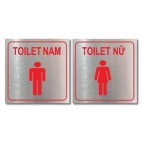 Biển báo WC nam nữ cao cấp, biển chỉ dẫn nhà vệ sinh WC Cao cấp