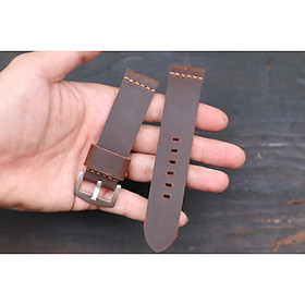 Mua Dây đồng hồ da bò sáp ngựa điên Handmade kèm khóa