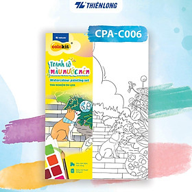 Tranh tập tô màu nước dạng nén - Watercolour Painting Set Thiên Long Colokit - Nhiều màu hơn