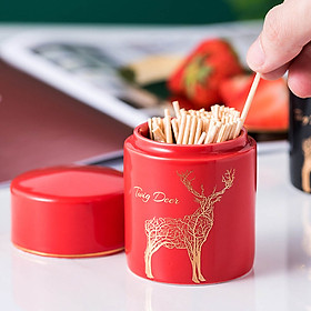 Hũ Tăm Sứ Bắc Âu Hoa Văn Sang Trọng