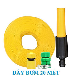 Mua Bộ dây vòi xịt nước rửa xe  tưới cây . tăng áp 3 lần  loại 20m 206701 đầu đồng  cút  nối PE