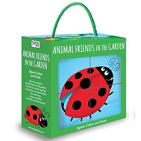 Hình ảnh Animal Friends In The Garden (Jigsaw Cubes & Book)