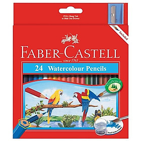 Chì Màu Nước Parrot - 24 Màu Dài - Faber-Castell 114464