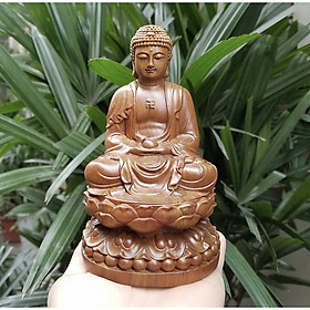 Mua tượng để ô tô gỗ bách xanh   tượng Phật Đức Thích Ca Mâu Ni kh348475
