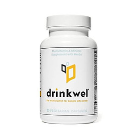 Drinkwel Hangover Cure Multivitamin Supplement (90 Capsule) | Milk Thistle, N-Acetyl Cysteine (NAC), Vitamin C, Zinc, Magnesium | Morning Recovery, Liver Cleanse, Detox, Immune Support