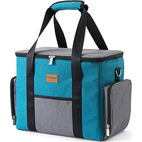 Insulated Cooler Bag Portable Leakproof Lunch Bag Box for Outdoor Camping Picnic BBQ Travel Beach