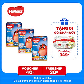 Combo 3 Gói Tã Quần Huggies Dry Gói Cực Đại Angry Birds phiên bản giới hạn XXL56 (56 Miếng) - Tặng 8 miếng