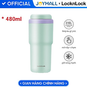 Mua Ly giữ nhiệt LocknLock 480ml Daily Macaron Tumbler màu xanh LHC3292GRN  Hàng chính hãng thép không gỉ 316L - JoyMall