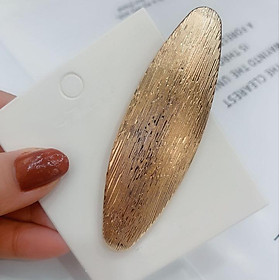 Kẹp tóc mái kim loại bản to Retro thời trang KAH156