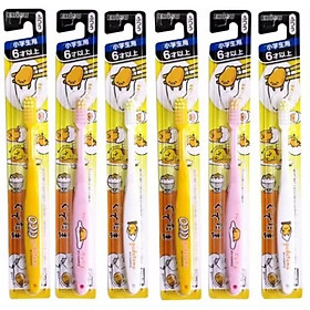 Bàn chải đánh răng cho trẻ em Ebisu Gudetama cho bé từ 6 tuổi - Made in Japan