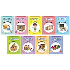 BỘ SÁCH HƯỚNG DẪN HỌC TIẾNG ANH CHO TRẺ - I CAN (kèm link nghe giọng thầy bản ngữ, gồm 8 cuốn theo các chủ đề)