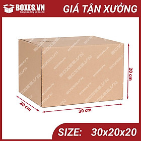 30x20x20 Combo 100 hộp Carton đóng gói hàng giá tại xưởng