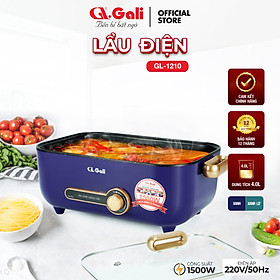 Mua Nồi lẩu điện Gali GL-1210  GL-1209 đa năng  chiên  xào  nấu  hấp các loại rau củ quả  tôm thịt cá  hàng nhập khẩu chính hãng. Bảo hành 24 tháng