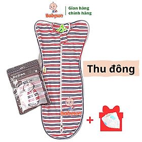 Nhộng chũn cho bé sơ sinh BabySun, quấn chũn ủ kén cho bé ngủ ngon