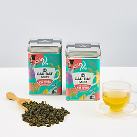 TRÀ OOLONG KIM TUYÊN CẦU ĐẤT HỘP THIẾC 100G