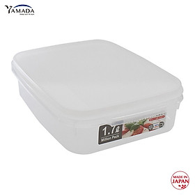 Hộp thực phẩm có nắp đậy an toàn Yamada Million Pack 1.7L hàng chuẩn Made in Japan