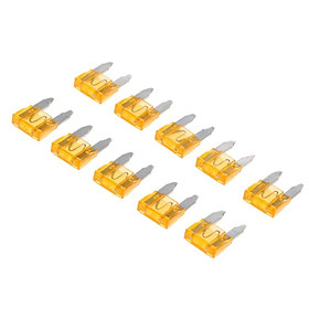 10Pcs Mini 5A Blade Fuse Yellow for Car Truck Replacement
