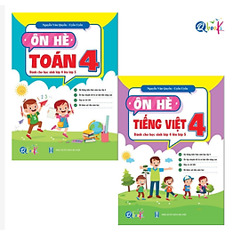 Sách - Combo Ôn Hè Toán và Tiếng Việt 4 - Dành cho học sinh lớp 4 lên 5 (2 cuốn)