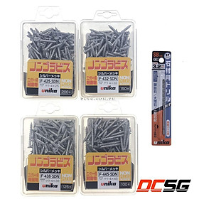 Mua Ốc vít bắt tường  bê tông Unika M4 đầu bằng kèm mũi khoan mồi SB3.2mm
