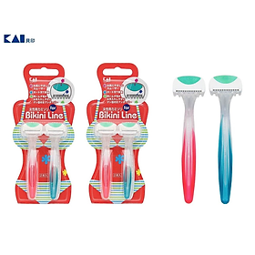 Dao cạo vùng kín Kai Bikini Line - Hàng nội địa Nhật Bản (02 chiếc/Set)