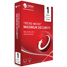 Phần Mềm Diệt Virus Trend Micro Internet Security Bản Quyền 1 PC 12 Tháng - Hàng chính hãng