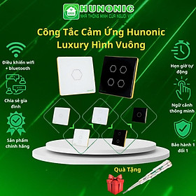 Mua Công Tắc Cảm Ứng Hunonic Luxury Hình Vuông  Điều Khiển Từ Xa Bằng Điện Thoại