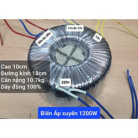 Mua Biến áp xuyến 2 8U 1200W (50V 0V 50V)(17V 0V 17V)(12V) (Cái)