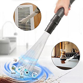 Dust Cleaner Remover Household Straw Tubes Dust Brush Portable Vacuum Attachment Dirt Brush for Air Vents Keyboards