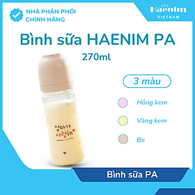 Bình sữa Haenim Nothing All-in-one PA 270ml - Hàng chính hãng có tem bảo đảm