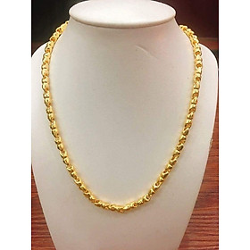 Dây Chuyền Đeo Cổ Nam Mạ Vàng 18K + TẶNG LÁ BỒ ĐỀ MAY MẮN TÀI LỘC ĐỂ VÍ ĐIỆN THOẠI