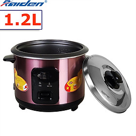 Nồi cơm điện nắp rời 1.2L Ladomax HA-7112 nấu cơm cho gia đình 3 - 4 người ăn - Hàng chính hãng