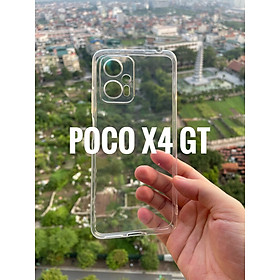 Ốp lưng silicon cho Xiaomi Poco X4 GT dẻo Gor Bảo vệ camera trong suốt Hàng nhập khẩu