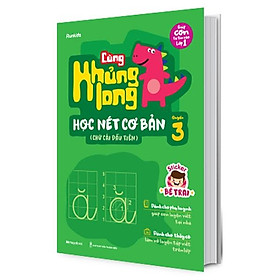 Sách Cùng Khủng Long Học Nét Cơ Bản Quyển 3 (Chữ Cái Đầu Tiên) Bé Trai