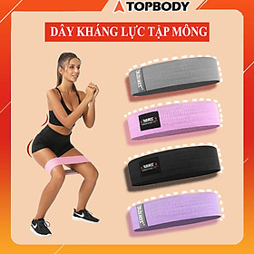 Dây kháng lực tập gym, dây đàn hồi tập mông đùi TOPBODY