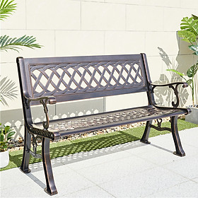Mua Ghế băng dài nhôm đúc 1m3 để ngoài trời Ghế sân vườn biệt thự cao cấp màu đồng CW2002-130A nội thất Capta Tp.HCM